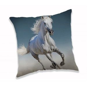 Jerry Fabrics Vankúšik White horse, 40 x 40 cm vyobraziť