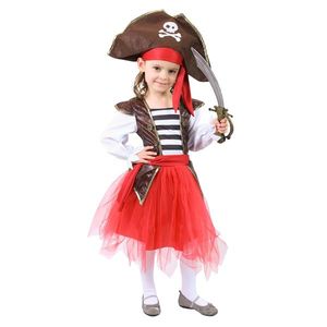 Rappa Detský kostým Pirátka, veľ. S vyobraziť