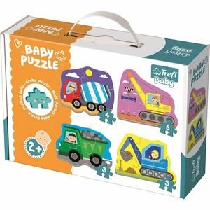 Trefl Baby Vozidlá na stavbe 4v1 3, 4, 5, 6 dielov puzzle vyobraziť