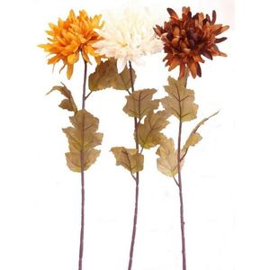 Umelá jesenná chryzantéma, v. 74 cm, sada 3 ks vyobraziť