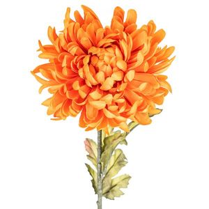 Umelá chryzantéma, v. 74 cm, oranžová vyobraziť