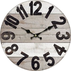 Drevené nástenné hodiny Vintage wood, pr. 34 cm vyobraziť