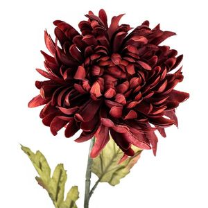 Umelá chryzantéma, v. 74 cm, vínová vyobraziť