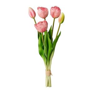 Umelý zväzok Tulipánov ružová, 39 cm vyobraziť