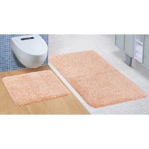 Bellatex Sada kúpeľňových predložiek Micro ružová, 60 x 100 cm, 60 x 50 cm vyobraziť