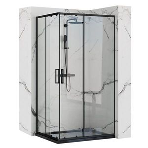 REA - Sprchovací kút Punto 80x100 čierny REA-K4806 vyobraziť
