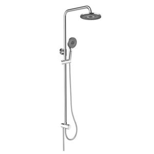 MEREO MEREO - Sprchový set s tyčou, hadicou, ručnou a tanier. okrúhlou sprchou, čierna CB95001SB1 vyobraziť