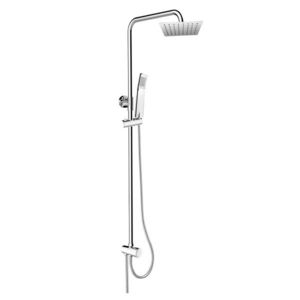 MEREO MEREO - Sprchový set s tyčou, hadicou, ručnou a tanier. hranatou sprchou, slim, nerez CB95001SS2 vyobraziť