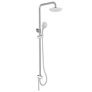 MEREO MEREO - Sprchový set s tyčou, hadicou, ručnou a tanier. okrúhlou sprchou, biela CB95001SW1 vyobraziť