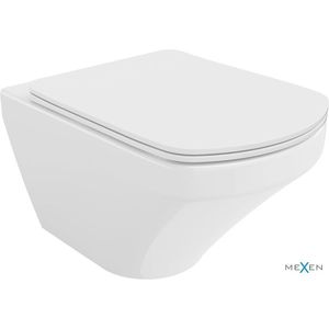 MEXEN - Vito závesná WC misa Rimless vrátane sedátka s slow-slim, Duroplast, biela 30174000 vyobraziť