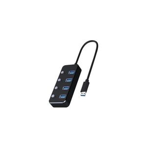 Geti USB Rozbočovač so spínačmi 4xUSB-A 3.0 čierna vyobraziť