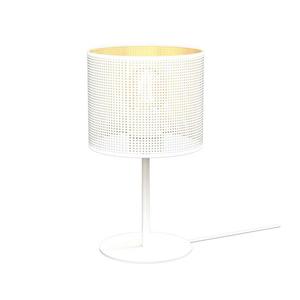 Stolná lampa LOFT SHADE 1xE27/60W/230V pr. 18 cm biela/zlatá vyobraziť