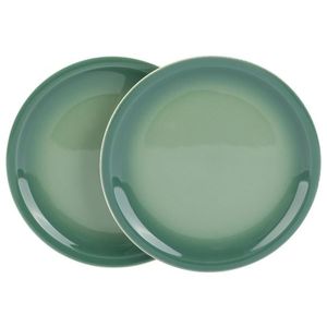 ERNESTO® Tanier/Miska/Šálka, 2 kusy (taniere, zelená) vyobraziť