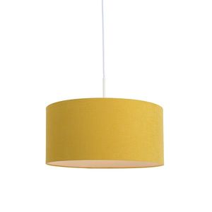 Závesná lampa biela so žltým odtieňom 50 cm - Combi 1 vyobraziť