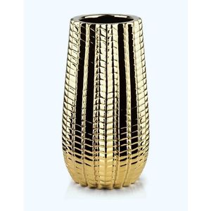 Keramická váza CACTUS 27 cm zlatá vyobraziť
