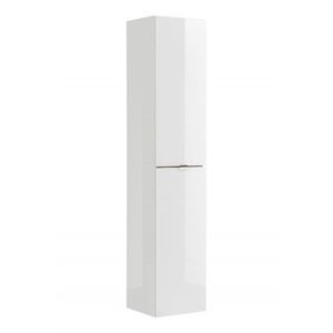 Kúpeľňová skrinka vysoká Capri 800 2D biely lesk/dub kraft zlatý vyobraziť