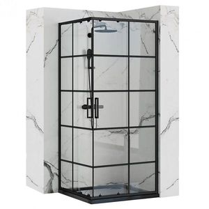 Sprchovací kút Rea CONCEPT 90x90 cm čierny vyobraziť
