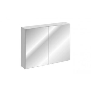 Závěsná koupelnová skříňka se zrcadlem Leonardo 84-90-B 2D bílá vyobraziť