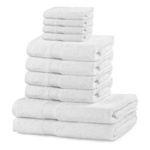 Biele bavlnené uteráky a osušky v súprave 10 ks Evita - DecoKing vyobraziť
