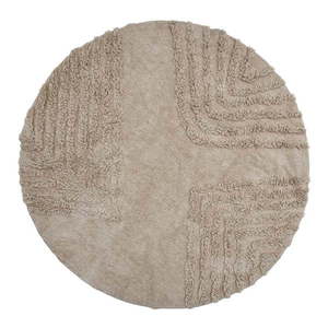 Béžový okrúhly koberec ø 180 cm Clarie - Bloomingville vyobraziť