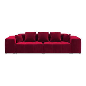 Červená zamatová pohovka 320 cm Rome Velvet - Cosmopolitan Design vyobraziť