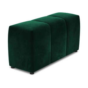Zelená zamatová podrúčka k modulárnej pohovke Rome Velvet - Cosmopolitan Design vyobraziť