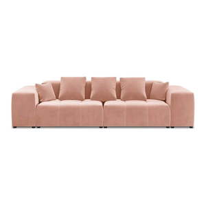 Ružová zamatová pohovka 320 cm Rome Velvet - Cosmopolitan Design vyobraziť