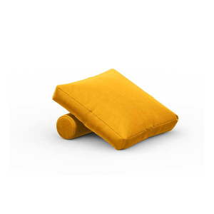 Žltý zamatový vankúš k modulárnej pohovke Rome Velvet - Cosmopolitan Design vyobraziť