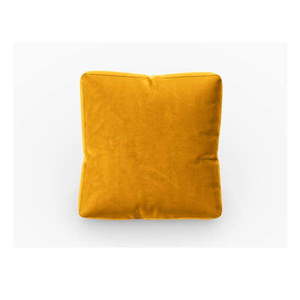 Žltý zamatový vankúš k modulárnej pohovke Rome Velvet - Cosmopolitan Design vyobraziť