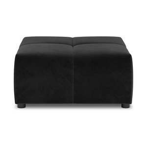 Čierny zamatový modul pohovky Rome Velvet - Cosmopolitan Design vyobraziť