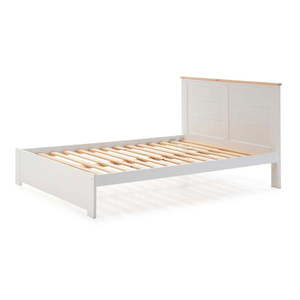Biela dvojlôžková posteľ s roštom 160x200 cm Akira - Marckeric vyobraziť