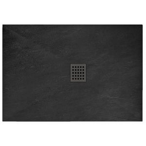 Sprchová vanička Black Rock 80x100 cm čierna/sivá vyobraziť