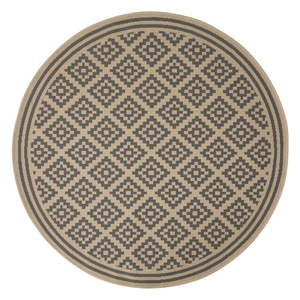 Sivo-béžový okrúhly vonkajší koberec ø 160 cm Moretti - Flair Rugs vyobraziť