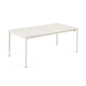 Biely hliníkový záhradný stôl Kave Home Zaltana, 180 x 100 cm vyobraziť