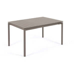 Hnedý hliníkový záhradný stôl Kave Home Zaltana, 140 x 90 cm vyobraziť