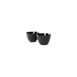 Sada 2 čiernych liatinových hrnčekov na čaj Bredemeijer Jang, ⌀ 7, 8 cm vyobraziť