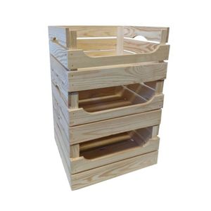 Set drevených boxov TRIO, 30 x 21, 5 x 40 cm vyobraziť