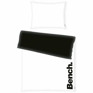 Bench Bavlnené obliečky čierno-biela, 140 x 200 cm, 70 x 90 cm vyobraziť