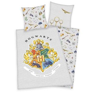 Herding Bavlnené obliečky Harry Potter sivá, 140 x 200 cm, 70 x 90 cm vyobraziť