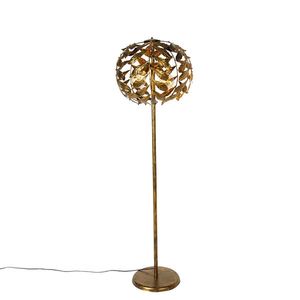 Vintage stojaca lampa starožitná zlatá 45 cm 4-svetlá - Lipa vyobraziť