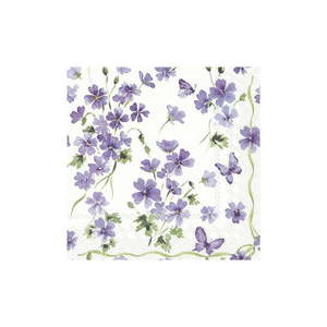 Papierové obrúsky v súprave 20 ks Purple Spring - IHR vyobraziť