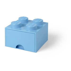 Svetlomodrý úložný box štvorec LEGO® vyobraziť