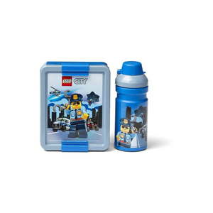 Súprava fľaše na vodu a desiatového boxu LEGO® City vyobraziť