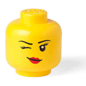 Žltý úložný box v tvare hlavy LEGO® Winky, ⌀ 24, 2 cm vyobraziť