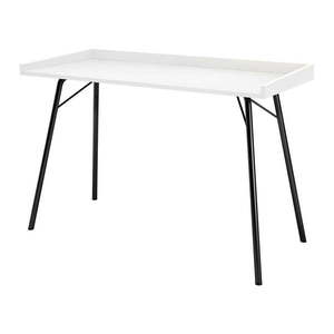 Pracovný stôl s bielou doskou 52x115 cm Rayburn – Woodman vyobraziť