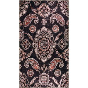 Čierny prateľný koberec 150x80 cm - Vitaus vyobraziť