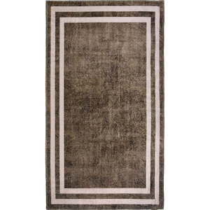 Hnedý prateľný koberec behúň 200x80 cm - Vitaus vyobraziť