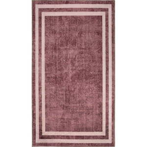 Červený prateľný koberec 80x50 cm - Vitaus vyobraziť