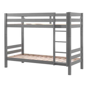 Sivá poschodová detská posteľ 90x200 cm PINO – Vipack vyobraziť
