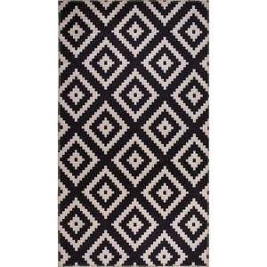 Čierny prateľný koberec behúň 200x80 cm - Vitaus vyobraziť